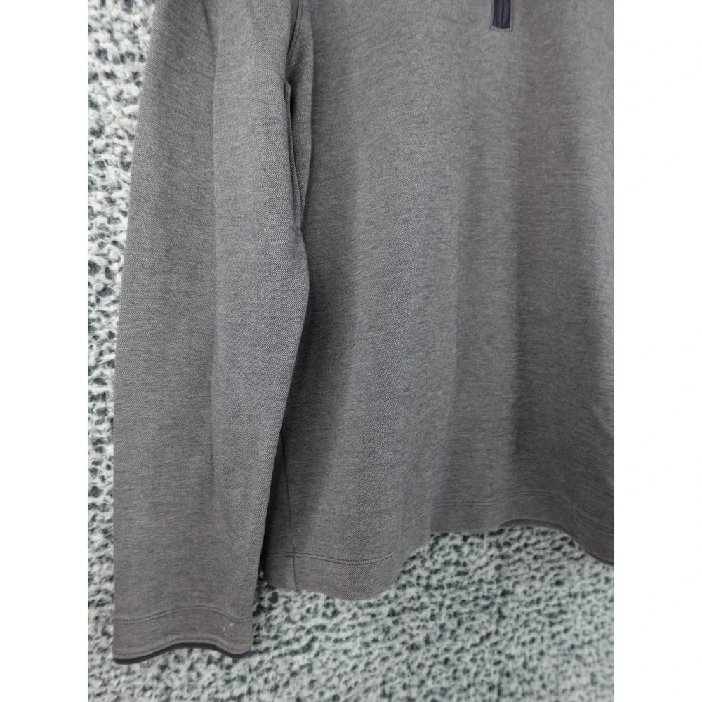 Banana Republic Sweater Mens Adult Medium Grey Faded Casual 1/4 Zip‎